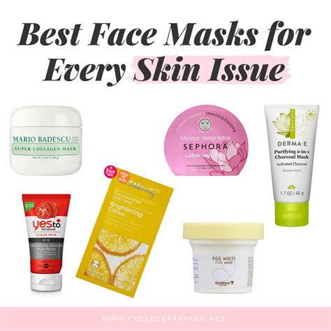 Best Face Masks For Every Skin Issue Dry Skin Anti Aging Oily Skin