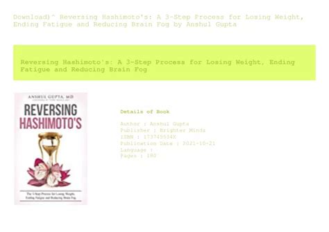 Ppt Download Reversing Hashimoto S A 3 Step Process For Losing Weight Ending Powerpoint