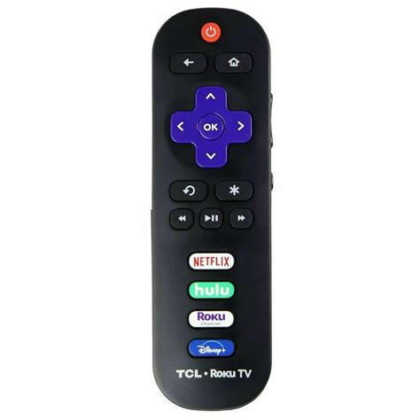 Tcl Roku Tv Remote Control With Netflixhulurokudisney Keys Black