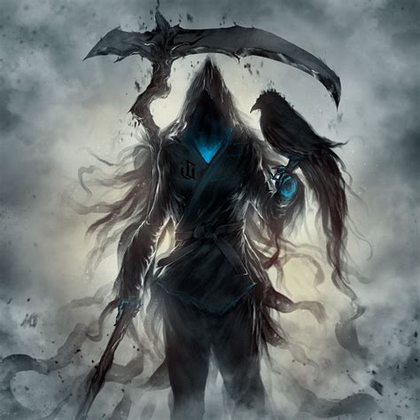 Картинки по запросу Reaper Arte De Fantasía Oscura Ilustración De