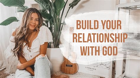 Understand that the love god has for you justifies that you do not have to seek fulfillment in how anyone makes you feel: How To Build A Relationship With God - YouTube