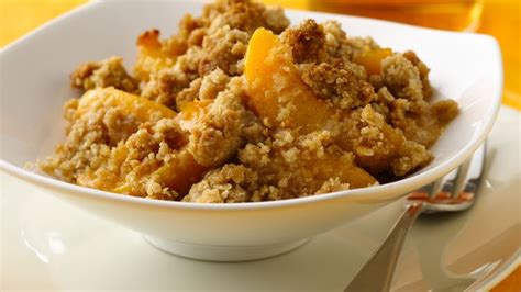Of course, you can always substitute frozen peaches, but there's. Peach Crisp recipe from Betty Crocker