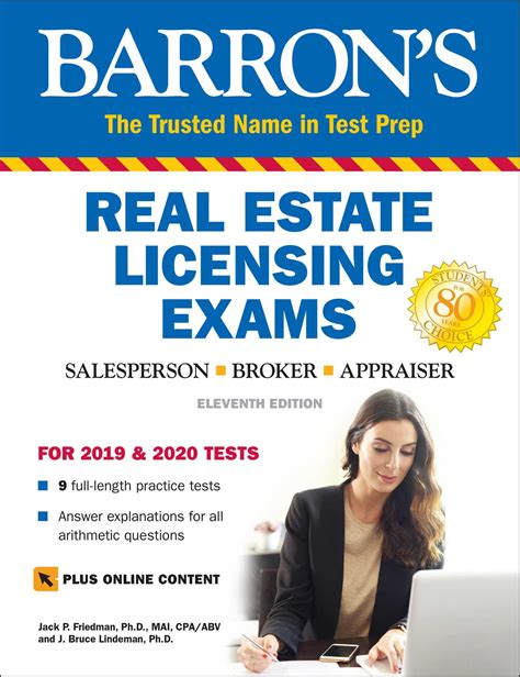 Real Estate Licensing Exams Book By Jack P Friedman Phd J Bruce Lindeman Phd Official