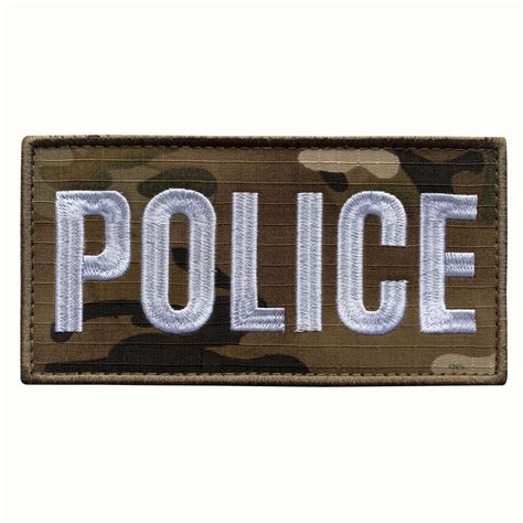 Uuken 6x3 Inches Big Embroidery Cloth Fabric Police Patch Embroidered