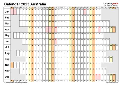 Australia Calendar 2023 Free Printable Pdf Templates 60 Off
