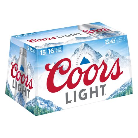 Coors Light 16 Oz Aluminum Bottle Koozie Shelly Lighting
