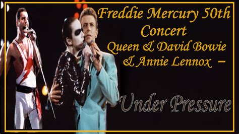 Freddie Mercury Ft David Bowie - UNDER PRESSURE - Freddie Mercury 50th Concert (Fanmade) | Queen,David