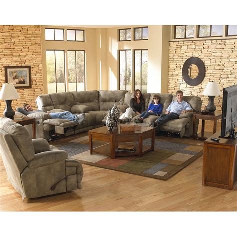 Maybe you would like to learn more about one of these? Catnapper Voyager Reclining Sectional Set - Brandy - CAT338 | Living room sets, Sectional living ...