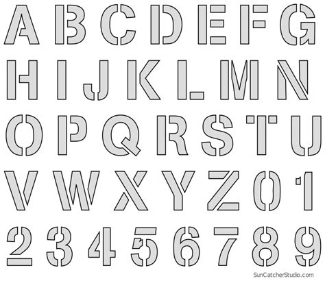 Printable Stencils Alphabet