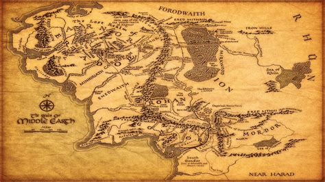 Shire Middle Earth Map