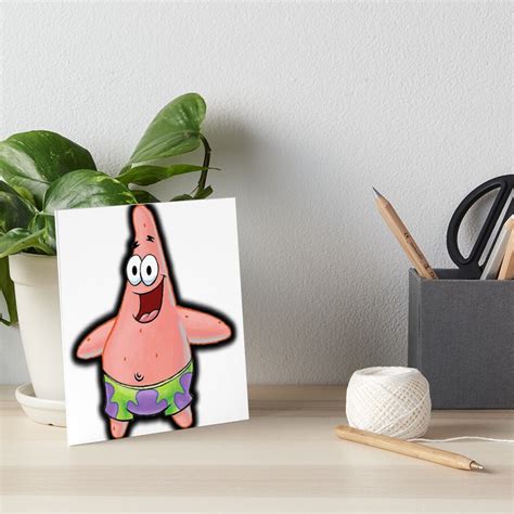 Patrick Star Meme Art Board Print For Sale By Martimmendes Redbubble