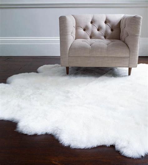 Be sure to leave between two inches and five inches of bare floor between the rug and the walls. White Fuzzy Bedroom Rug | Fluffy rug, Bedroom rug, White rug