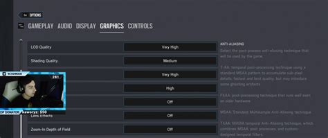 Rainbow Six Siege Shroud Settings Graphics Sensitivity And Controls