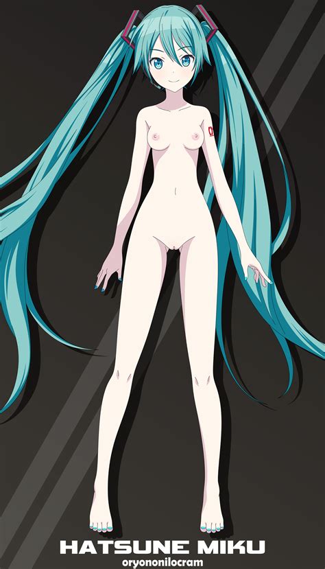 Oryononilocram Hatsune Miku Vocaloid Absurdres Highres Nude Filter Third Party Edit Blue