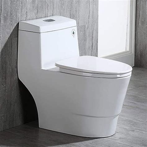 Woodbridge Pure White Dual Flush Elongated One Piece Toilet With Soft