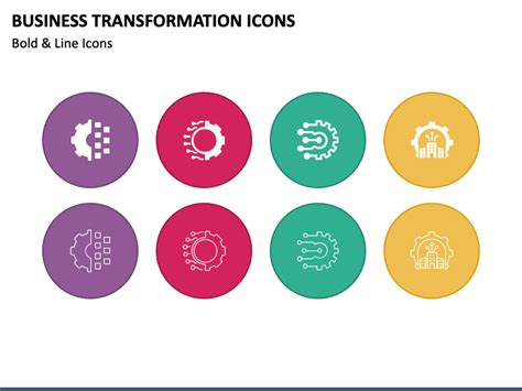 Business Transformation Icons Powerpoint Template Ppt Slides