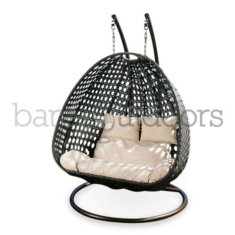 Wonderful egg shape hanging swing chair. Double Seater Hanging Pod Chair (With images) | Swinging ...