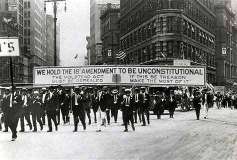 Anti Prohibition Parade Nyc 1920s Stock Image C0334343 Science