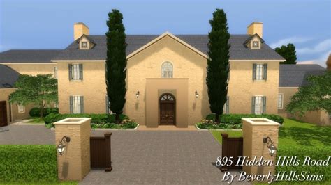 895 Hidden Hills Road At Beverly Hills Sims Sims 4 Updates