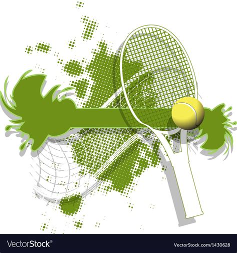 Tennis Background Royalty Free Vector Image Vectorstock