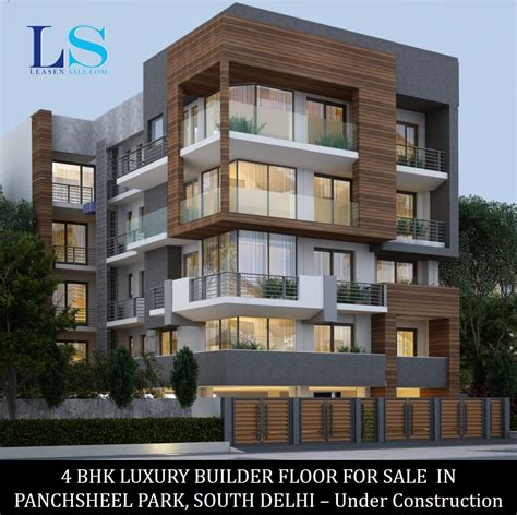 Luxury Builder Floor For Sale In Panchsheel Park South Delhi Modern