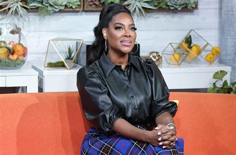 Kenya Moore From Rhoa Flaunts Curves In Black Leather Minidress At