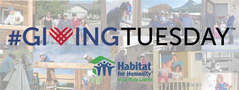 giving tuesday habitat for humanity of la plata county