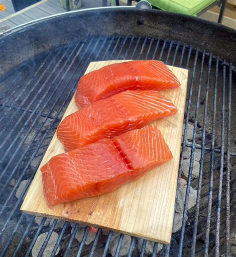 Perfectly Grilled Salmon On A Cedar Plank Delicious Recipe
