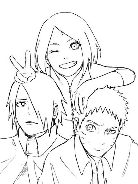 Team Em Desenhos Para Colorir Naruto Naruto E Sasuke Free
