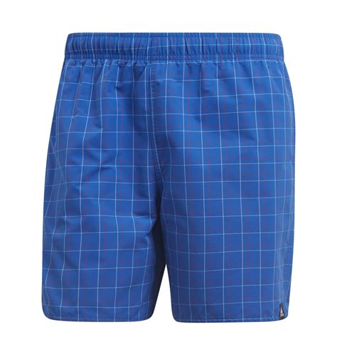 Adidas Mens Check Swim Shorts Adidas From Excell Sports Uk