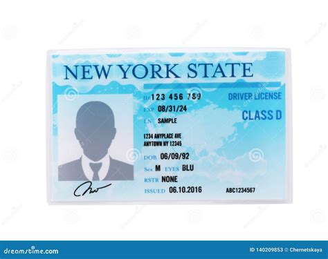 American Driving License On White Background Stock Image Image Of