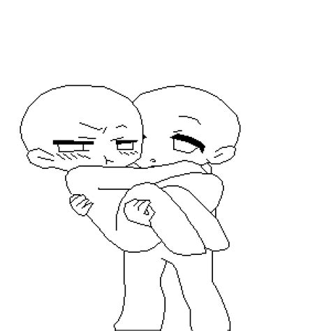 Couple Hugging Anime Base Coloring Pages