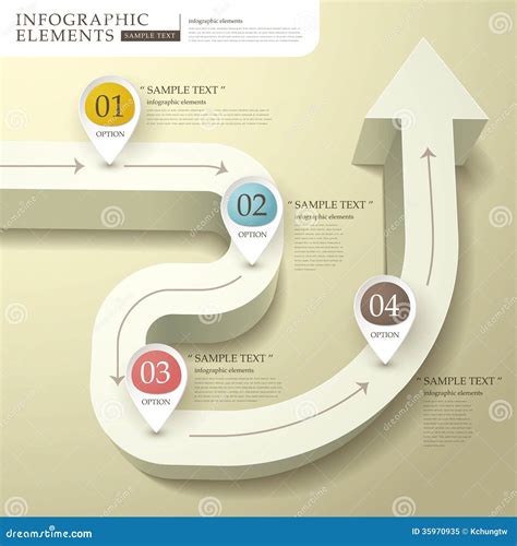 Abstract 3d Flow Chart Infographics Royalty Free Stock Photo Image