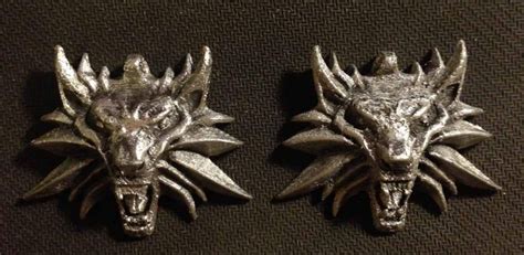 Witcher Medallions Painted To Look Somewhat Like Metal 3dprinting