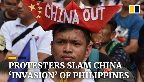 Protesters March Against Chinas ‘invasion Of Philippines Amid South