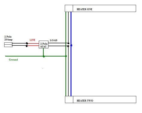 Furthermore, it includes a thermostat, a condenser, and an air handler with a heat source. Wiring Diagram For Multiple Baseboard Heaters - Wiring ...