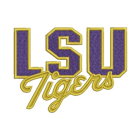 Lsu Tigers Embroidery Design Instant Download Embroidery Designs