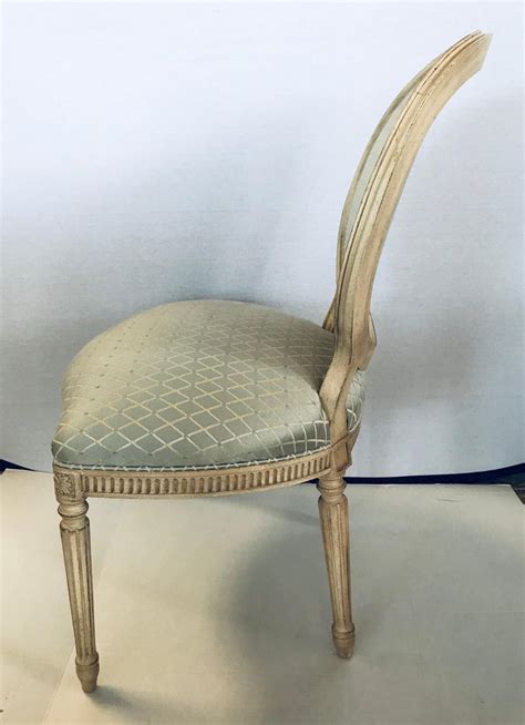 Though the chair frames frequently remain sturdy and intact, the cane doesn't always fare as well. Set of Six French Louis XVI Oval Back Dining Chairs For ...