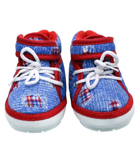 Chiu Chu Chu Blue And Red Shoes With Lace For 20 24 Months Price In India