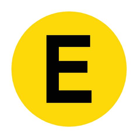 Letter E Floor Marker Safety Uk