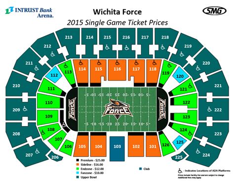 Seating Charts Events And Tickets Intrust Bank Arena