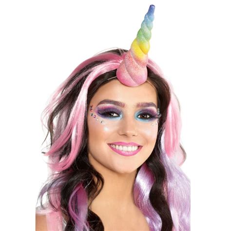 Magical Unicorn Party Supplies Glittered Rainbow Unicorn Horn