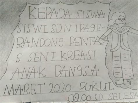 Masih ingatkah kamu apa itu undangan setengah resmi? √Buatlah surat undangan setengah resmi dengan dihiasi ...
