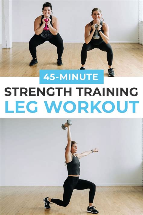 45 Minute Dumbbell Leg Workout Video Nourish Move Love