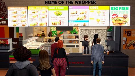 Sims 4 Burger King Cc And Lots All Free Fandomspot