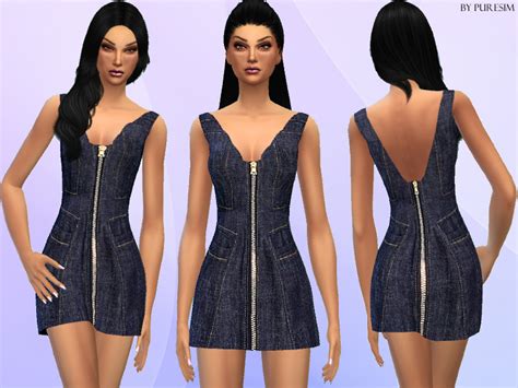 The Sims Resource Designer Denim Dress