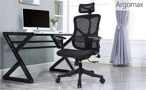 The 4.5 stars rated (with over 2k reviews!) ergonomic chair provides 4 supporting points (head/ back/ hips/ hands) and proper lumbar support. Argomax Ergonomic Mesh Office Chair High Back Swivel Desk Chair Adjustable Headrest Armrest Tilt ...