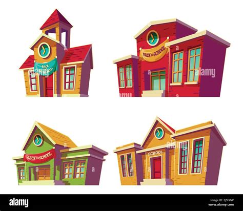 Set Of Vector Illustrations Cartoon Of Various Color Old Retro