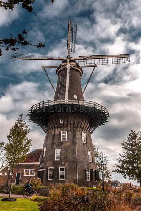 Molen De Valk Is A Tower Mill And Museum In Leiden Netherlands Editorial Photography Image Of