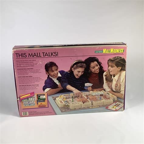 Mall Madness Electronic Board Game Milton Bradley 1989 Complete Read